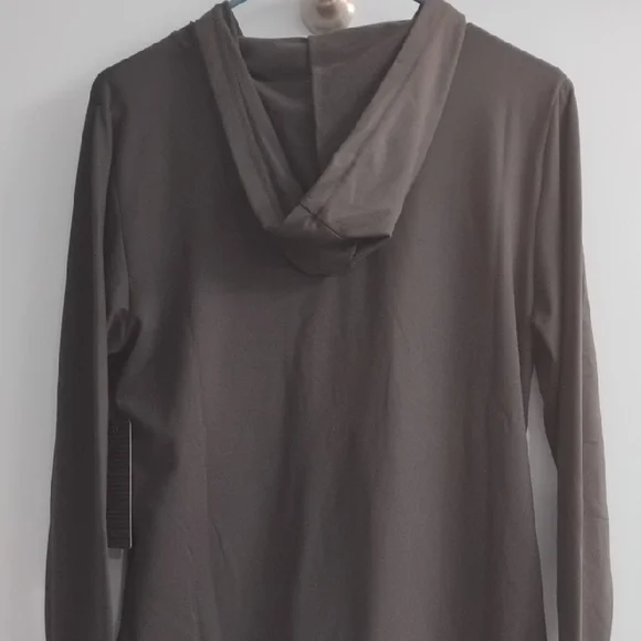 NWT 😍 Bebe Sport Black Hoodie with Blush Pink Logo Size Medium - Picture 6 of 7